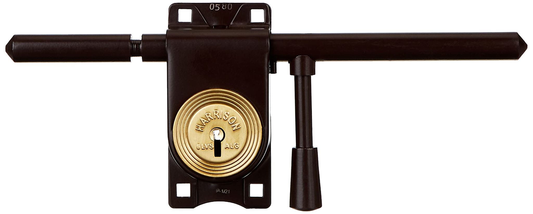 Harrison H-0086 275mm Iron Six Lever Pc Rod Lock piece (Silver)