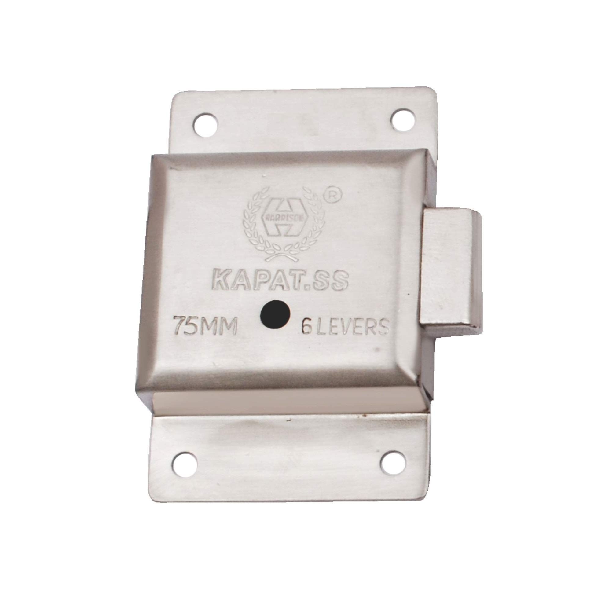 Harrison H-0409 75mm Iron Six Lever Single Action Furniture Lock piece (Silver)