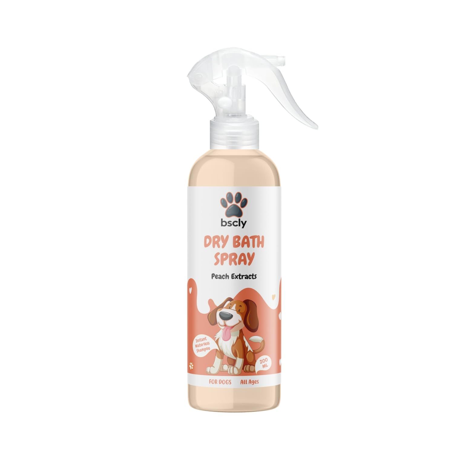 Bscly Dry Bath Spray  Peach (200 ml)