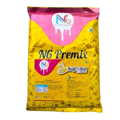 N6 Premix Kulfi Ice Cream - 1 kg Pouch: Authentic Indian Dessert Mix for Homemade Treats - Convenient Packaging for Easy Preparation N6 Premix Kulfi Ice Cream - 1 kg Pouch: Authentic Indian Dessert Mix for Homemade Treats - Convenient Packaging for Easy Preparation