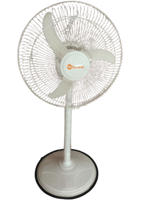 MyChetan Keywal  2400 RPM High Speed 400 MM Bullet Fan | Pedestal Fan | Farrata Fan With Adjustable Height with X-Flow Technology (Ivory)