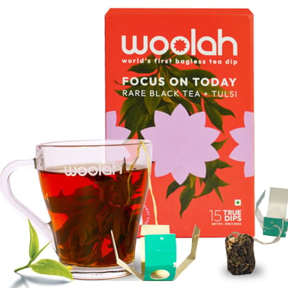 Woolah Rare Assam Tulsi Green Tea - World's 1st Bagless Whole Leaf Organic Tea Dip | 15 pcs | Single Origin Tea | Naturally Anti-Oxidant With Tulsi's Healing Properties | Plastic-free Woolah Rare Assam Tulsi Green Tea - World's 1st Bagless Whole Leaf Organic Tea Dip | 15 pcs | Single Origin Tea | Naturally Anti-Oxidant With Tulsi's Healing Properties | Plastic-free