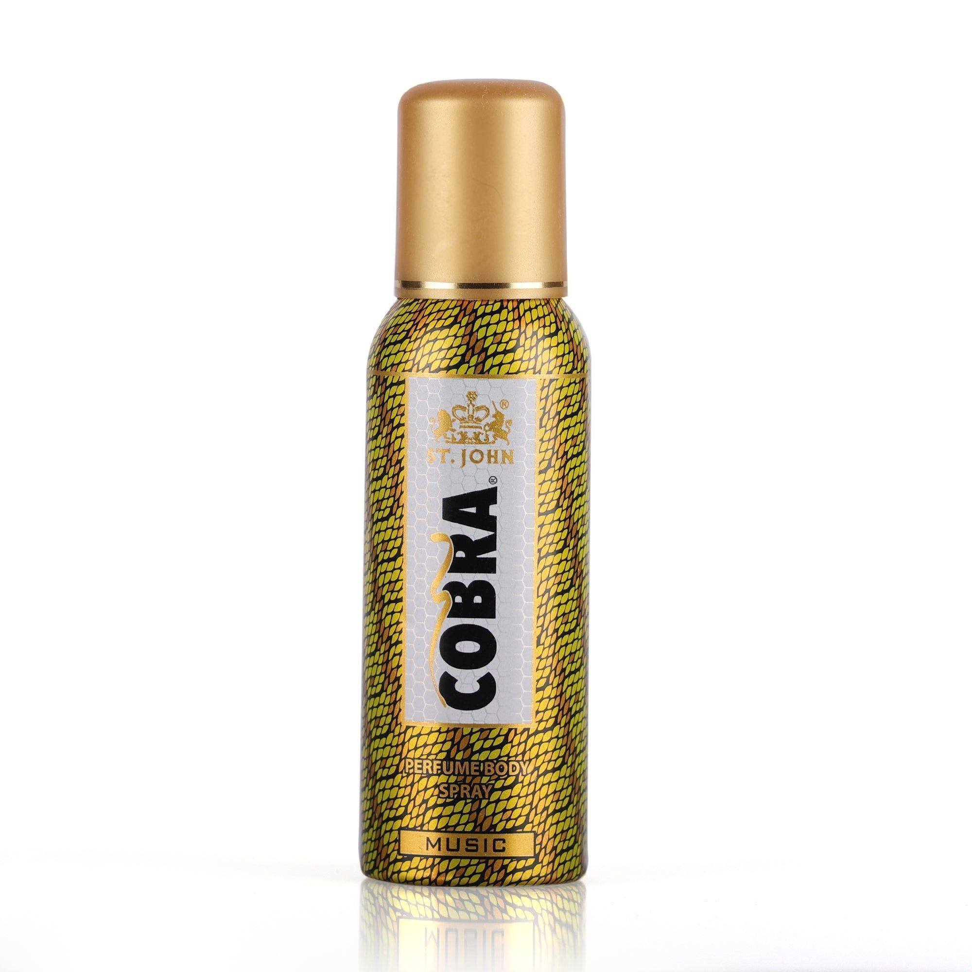 ST.JOHN Cobra No Gas Music Long Lasting Perfumed Body Spray | Long Lasting Deodorant Spray For Men - 100 ML