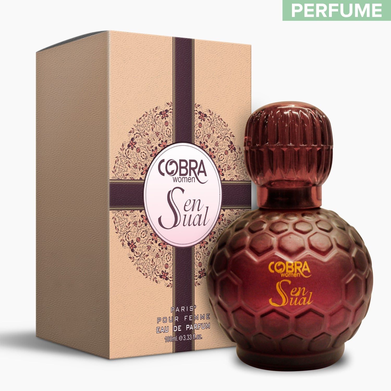 St.JOHN Cobra Sensual Perfume | Sensual Long Lasting Perfume Spray for Women | A Sensory Treat for Casual Encounters, Aromatic Blend of Feminine Fragrances | 100 ML