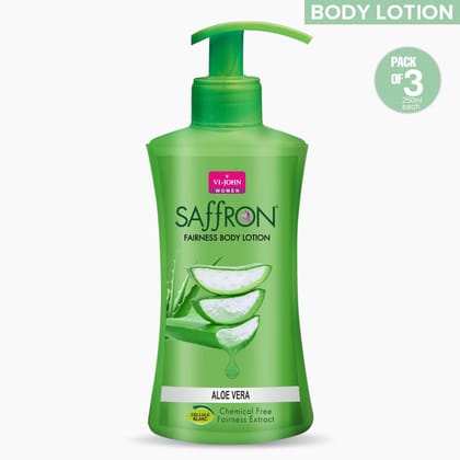 VI-JOHN Body Lotion Combo Of 3 | 250 ML Each | For Men And Women | All Skin Types | Aloe Vera 750 ML