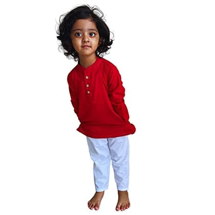 MAITREYO Kids Pure Cotton Print Kurta Pyjama Set (2-3Year) MAITREYO Kids Pure Cotton Print Kurta Pyjama Set (2-3Year)
