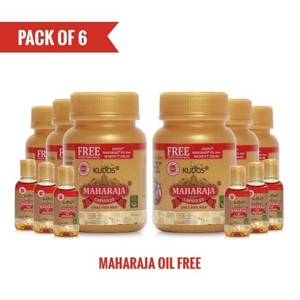 Kudos Maharaja Caps| Male Wellness Capsules |  (Pack Of 6)