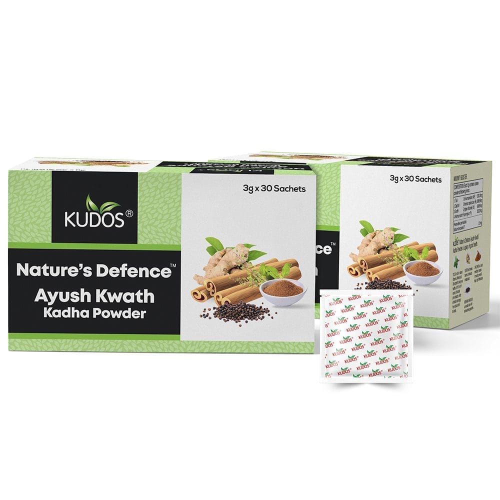 KudosNature's Defence Ayush Kwath Kadha Powder 3g X 30 Sachets