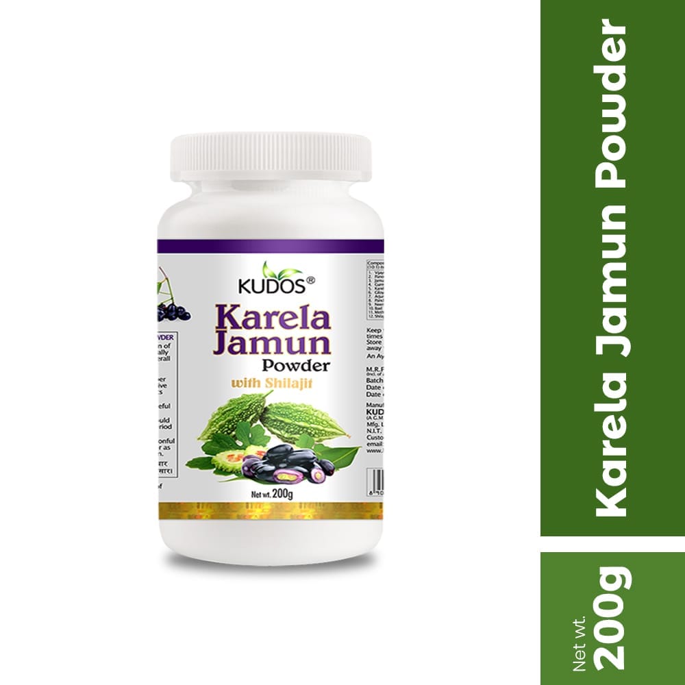 Kudos Karela Jamun Powder - 200g