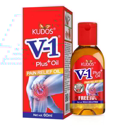 Kudos V-1 Plus Oil (60 Ml): Your Expert Ayurvedic Solution for Joint Pain