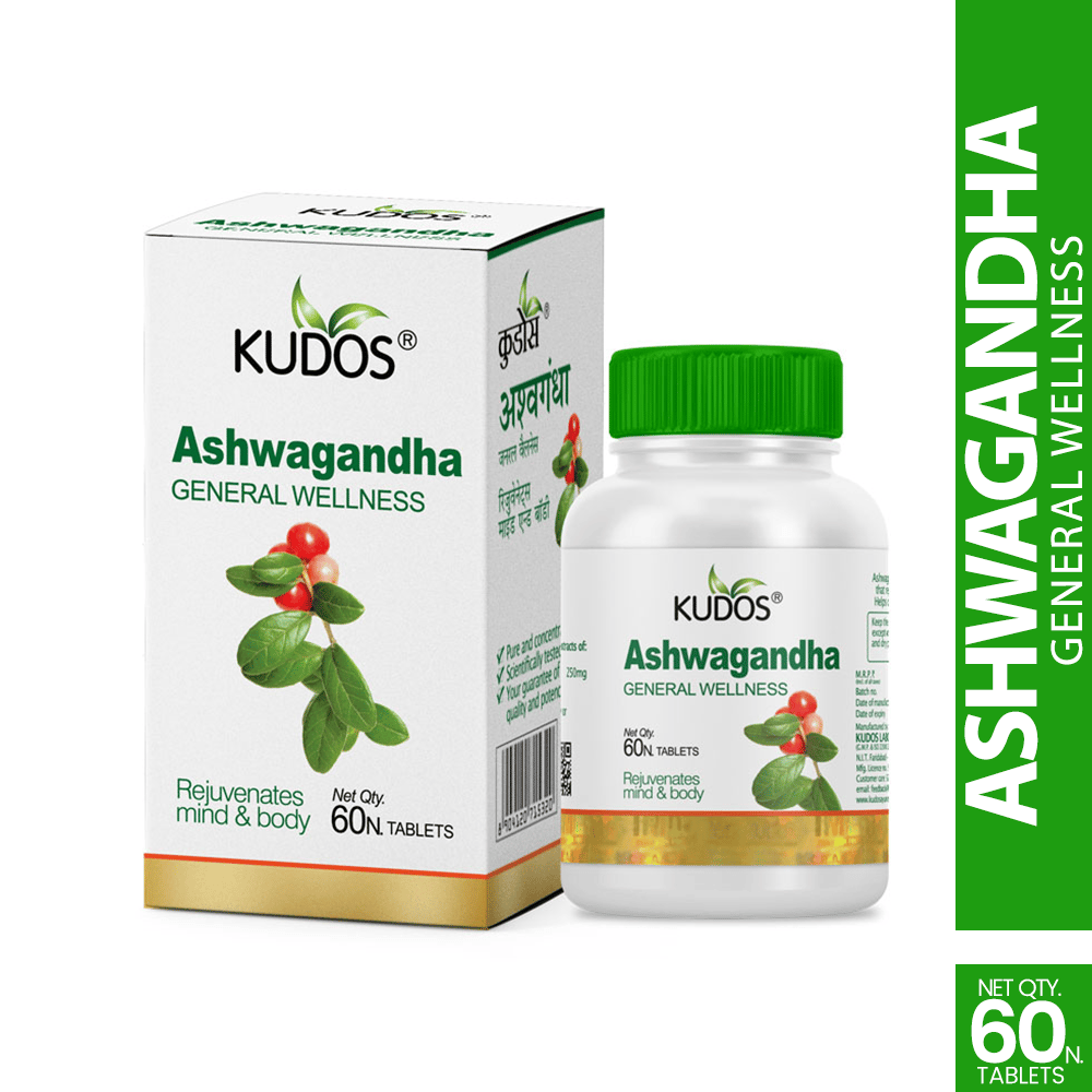 Kudos Ashwagandha Tablets - 60 Tablets