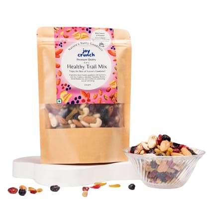Joy Crunch Mixed Dry Fruits | Healthy Trail Mix 250g | 6 in 1 Nuts and Berries Mix | Premium Dry Fruits and Nuts | Containing Almonds, Cashew Nuts, Pistachios, Raisins, Blueberries & Cranberries Joy Crunch Mixed Dry Fruits | Healthy Trail Mix 250g | 6 in 1 Nuts and Berries Mix | Premium Dry Fruits and Nuts | Containing Almonds, Cashew Nuts, Pistachios, Raisins, Blueberries & Cranberries