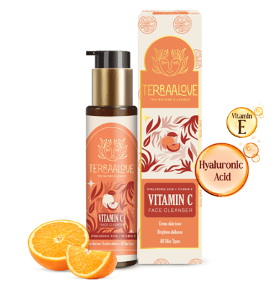 Terraalove Vitamin C Face Cleanser with Hyaluronic Acid + Vitamin E Terraalove Vitamin C Face Cleanser with Hyaluronic Acid + Vitamin E