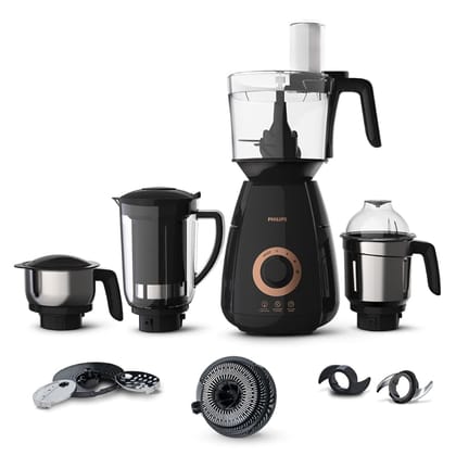 Philips Mixer Grinder 3-In-1 750 Watt (Mixer Grinder + Juicer + Food Processor) 4 Jar, (HL7707/01)