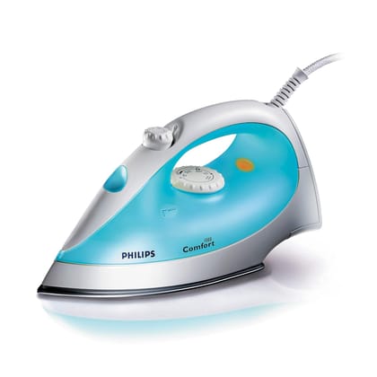Philips Steam Iron GC1011/01 With 1200 Watts Power, Linished Soleplate, up to 15 G/Min of Steam