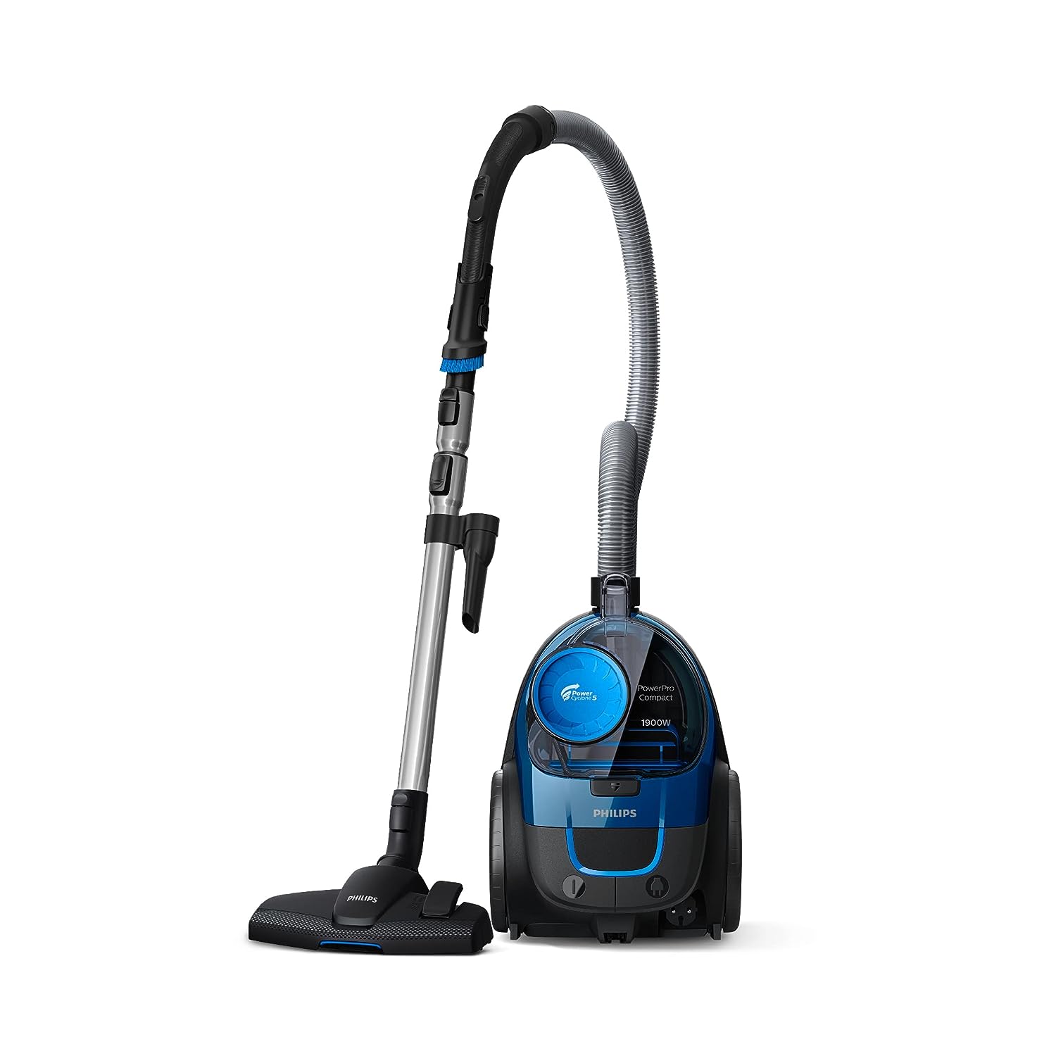 Philips Powerpro FC9352/01-Compact Bagless Vacuum Cleaner for Home, 1900WATTS for Powerful Suction, 16 a Plug, Compact and Lightweight, With Powercyclone 5 Technology and Multiclean Nozzle