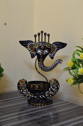 Tealight Candle Holder for Home Decor/Showpiece for Home Decor - Decorations Items for Home -Home Decorative Items/Home Decor Items for Living Room/Pooja Room - Corporate Gift Items, Iron