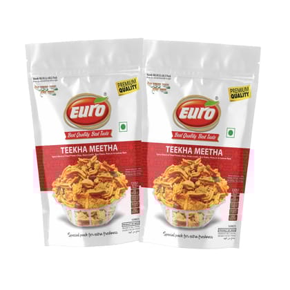 EURO Teekha Meetha Mixture Namkeen 350GM | Authentic Taste, Traditional Recipe | Indian Snacks