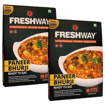 Jain Paneer Bhurji(Pack of 2) Jain Paneer Bhurji Ready to Eat Freeze Dried with No Added Preservative & Colors Jain Paneer Bhurji(Pack of 2) Jain Paneer Bhurji Ready to Eat Freeze Dried with No Added Preservative & Colors