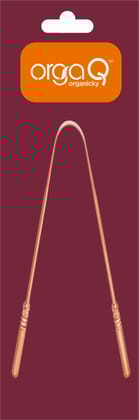 OrgaQ Organicky Natural Copper Tongue Cleaner (Scraper) for Freshens Breath | Eco Friendly (Pack of 2)