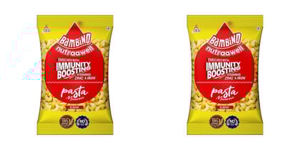 Bambino | Pasta Macaroni with PEP | Enriched with Immunity Boosting | Elbow | 900 gm Each | Pack of 2 | 1800 Gm Pack