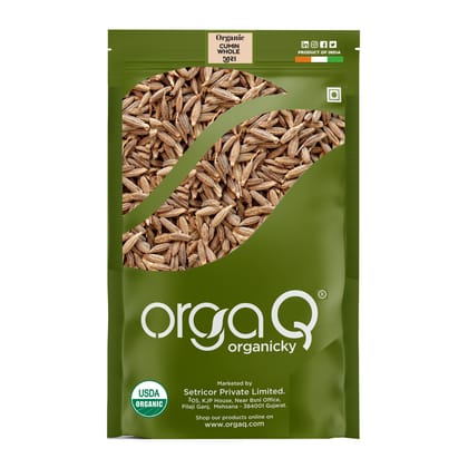 OrgaQ Organicky Organic Cumin/Jeera Whole OrgaQ Organicky Organic Cumin/Jeera Whole