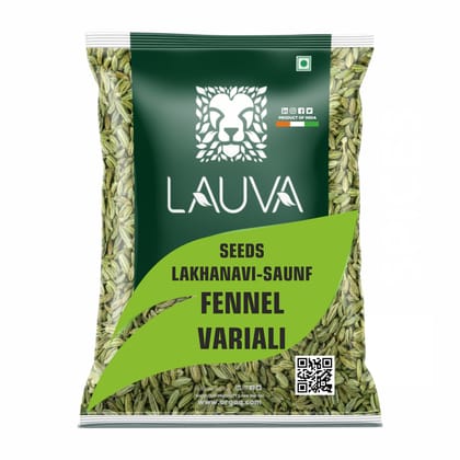LAUVA Natural Lakhanavi Fennel Seeds I Saunf I Variyali I Whole Indian Spices LAUVA Natural Lakhanavi Fennel Seeds I Saunf I Variyali I Whole Indian Spices