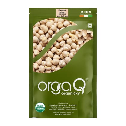 OrgaQ Organicky Organic Chickpea Deshi Small, Pindi Chana/White Chhole OrgaQ Organicky Organic Chickpea Deshi Small, Pindi Chana/White Chhole
