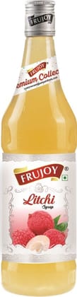 Frujoy Litchi Syrup 750ml | For Drinks Juices | Fruit Mocktail | Cocktail | Sharbat | Baking Essentials | Beverages