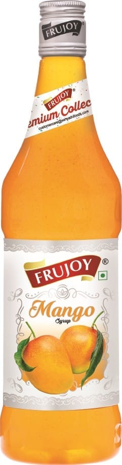 Frujoy Mango Syrup 750ml | For Fruit Mocktail | Cocktail | Milk Shake| Falooda | Baking Essentials