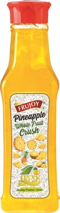 Frujoy Whole Pineapple Crush 750ml | High Fruit | For Fruit Mocktail | Cocktail | Milk Shake| Falooda | Baking Essentials