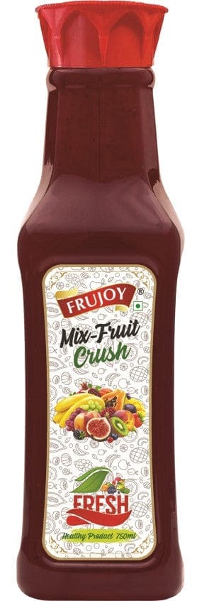 Frujoy Mix Fruit Crush 750ml | For Fruit Mocktail | Cocktail | Cake | Baking Essentials | Juices | Beverages