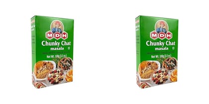 MDH Spices | Chunky Chat Masala | 100 gm Each | Pack of 2 | 200 Gm Pack