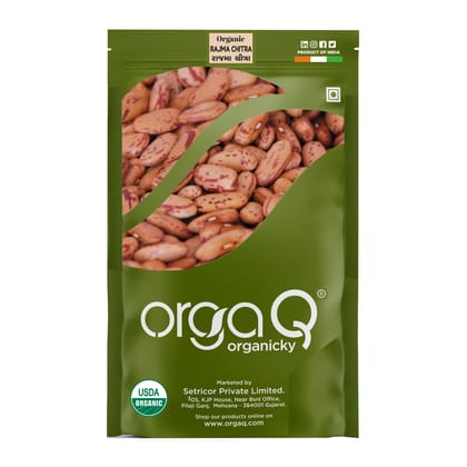 OrgaQ Organicky Organic Rajma Chitra Beans OrgaQ Organicky Organic Rajma Chitra Beans