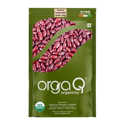OrgaQ Organicky Organic Rajma Jammu Beans OrgaQ Organicky Organic Rajma Jammu Beans