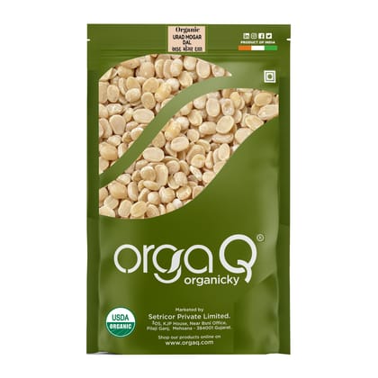 OrgaQ Organicky Organic Urad Dal Mogar Split OrgaQ Organicky Organic Urad Dal Mogar Split