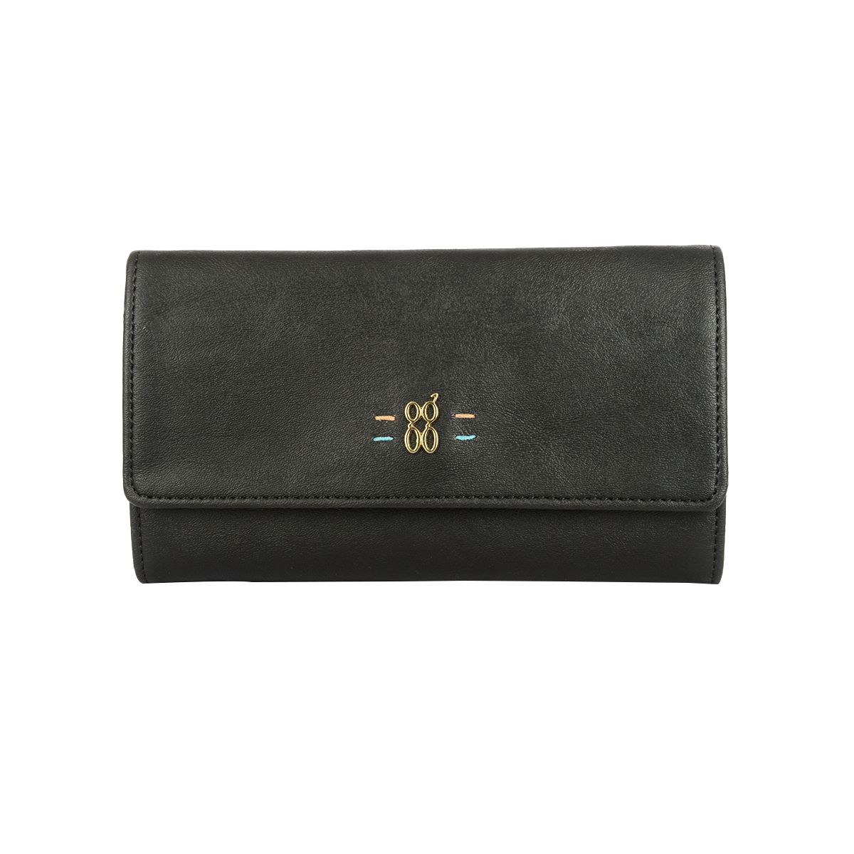 CUCUMBER WALLETS 3 FOLD L BLACK