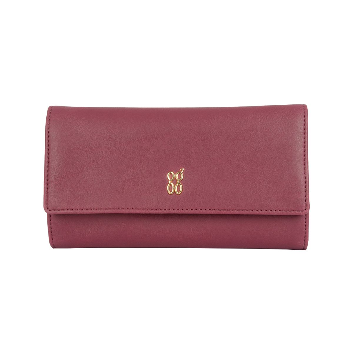 FRAE WALLETS 3 FOLD L DK CHERRY