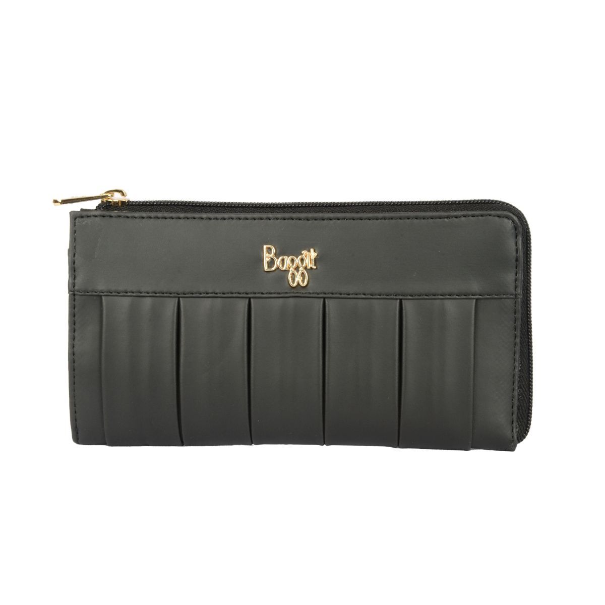 GALAC WALLETS ZIPAROUND L BLACK