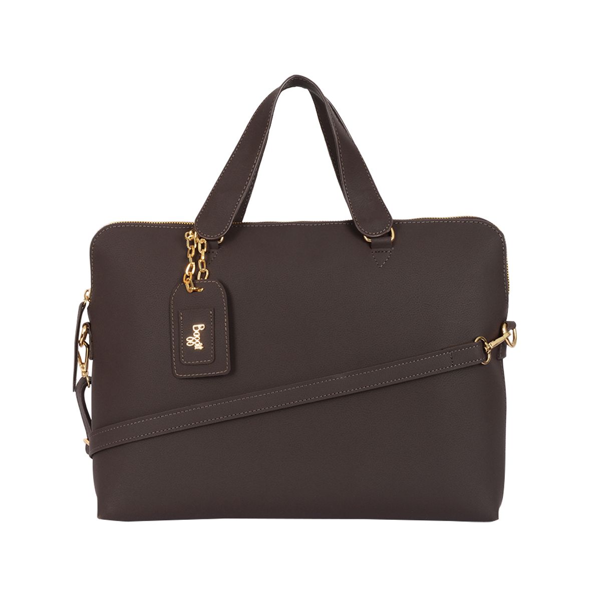 L LADYBOSS SATCHEL L1 BROWN