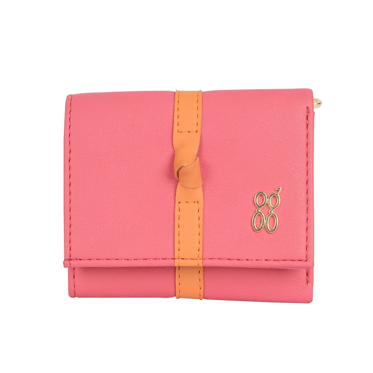 LZXE FLOWER WALLETS 3 FOLD S LUMINOUS PINK