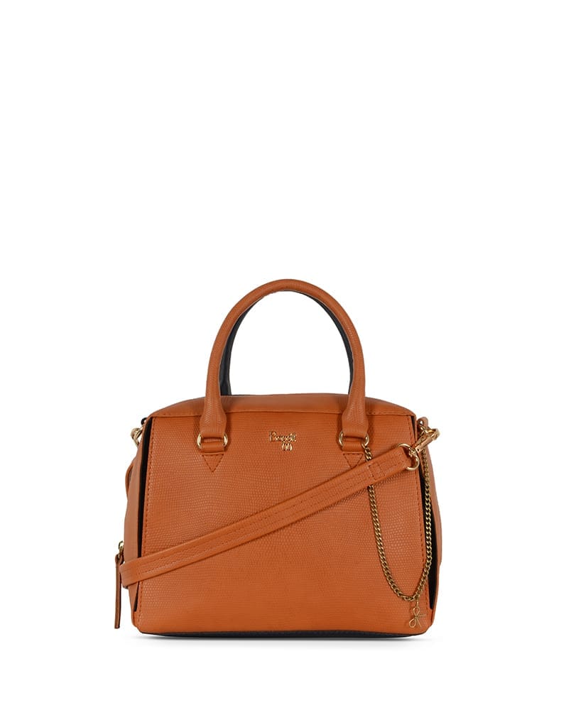 L OBLIQUE SATCHEL S2 BURNT ORANGE
