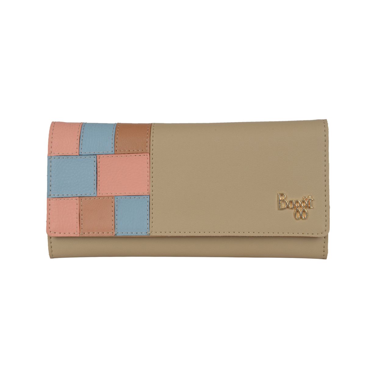 LW GOLDIE WALLETS 3 FOLD L BEIGE