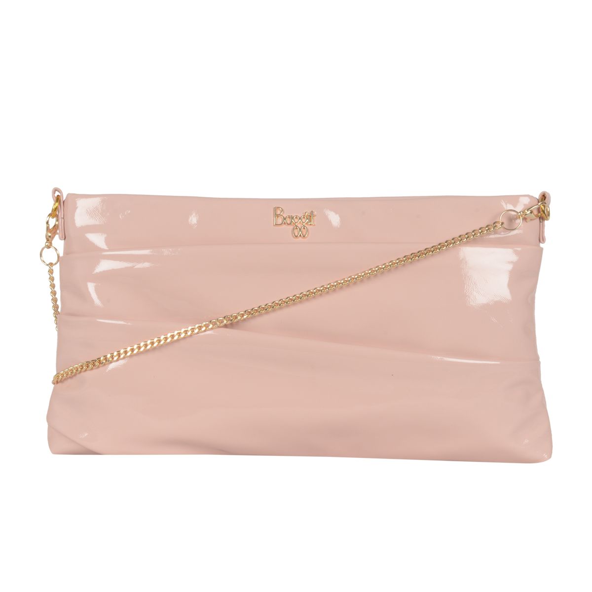 L SHINNY CLUTCH S-CLUTCH ROSE