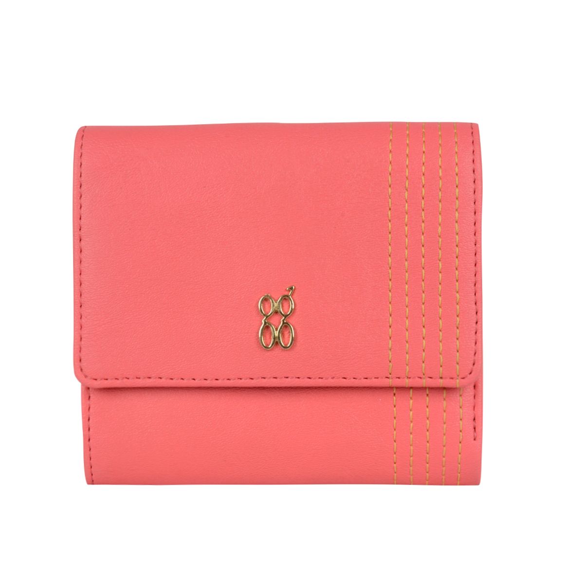 LZXE ZIBY WALLETS 3 FOLD S CORAL
