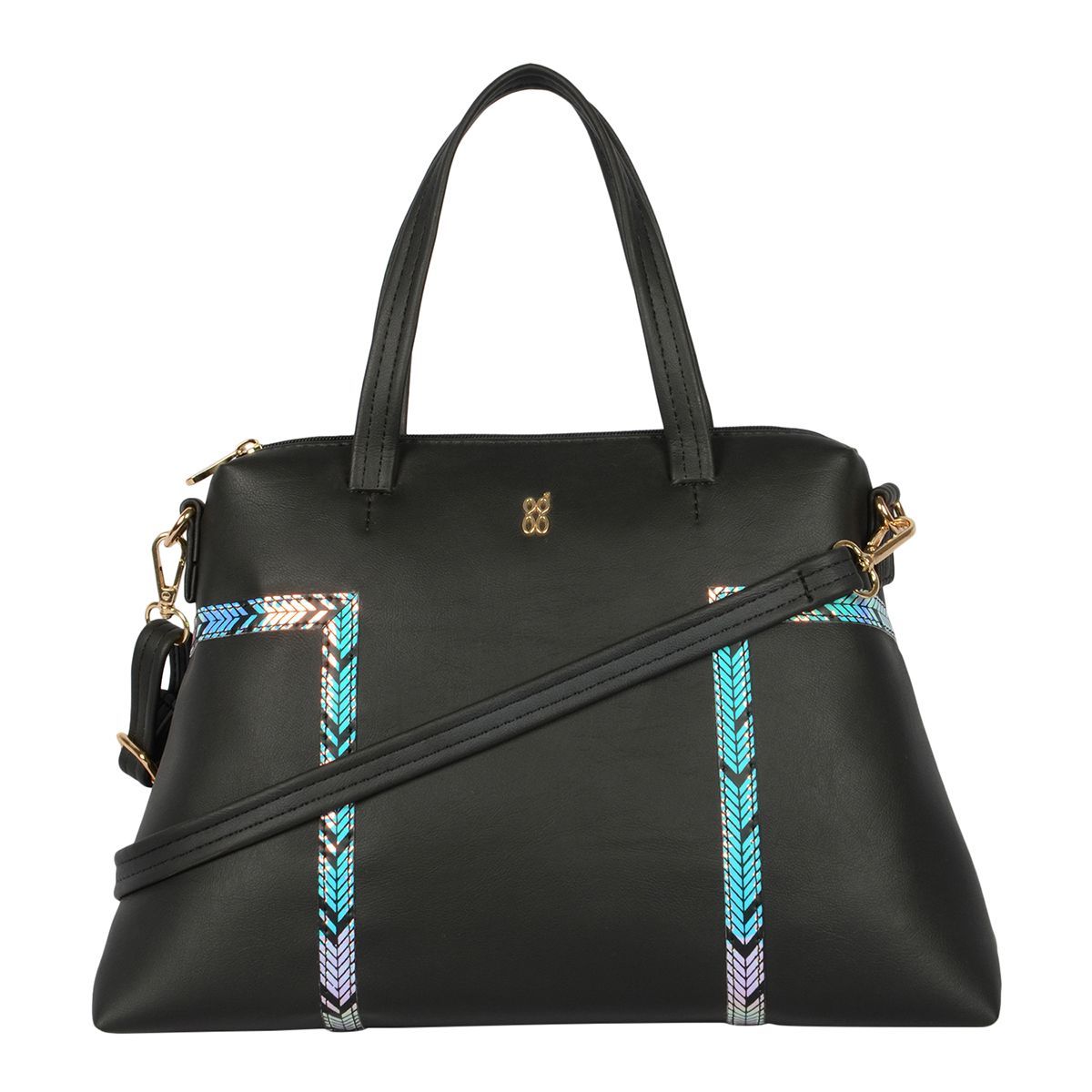LXE PURPY E ASHLYN BLACK TOTE