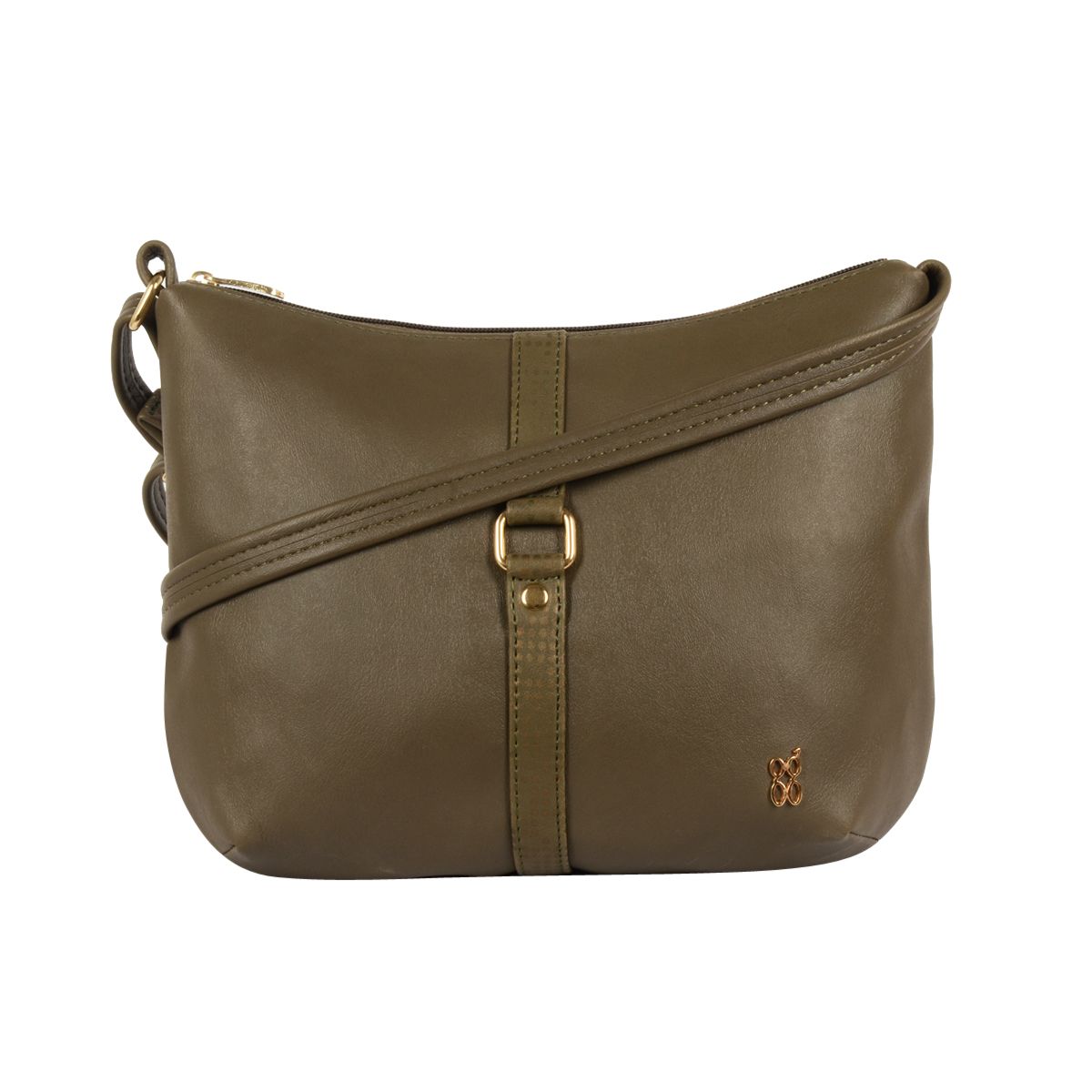 LXE BUTTON ME E ASHLYN MILITARY GREEN HOBO