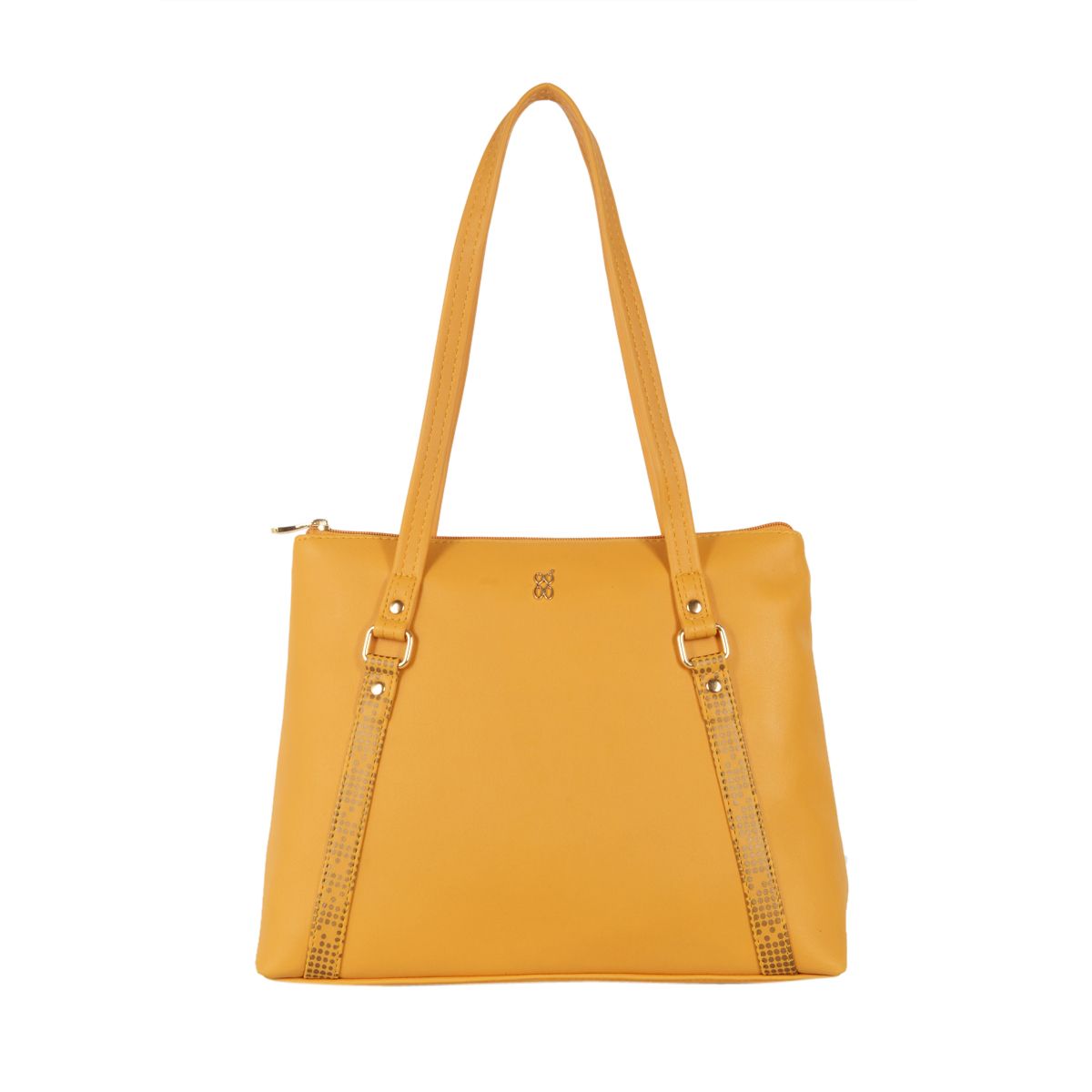 LXE MIRELLA E ASHLYN CHROME YELLOW TOTE