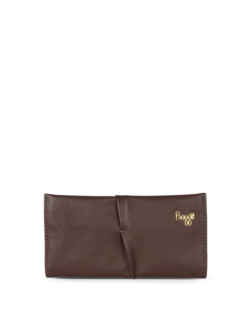 LW PLEATY Y G X AUPLIN BROWN WALLET