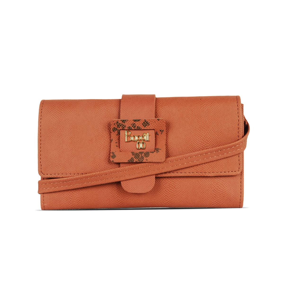 CLAMP 1 RED WOOD WALLET